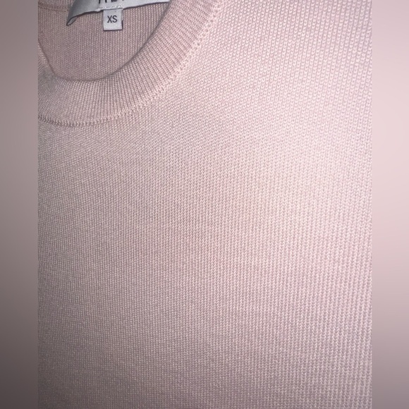 EUC Tibi Merino Wool Bell Sleeve🔔Sweater Blush Pink X- Small Luxury Staple Crew - Picture 3 of 7